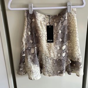 Snakeskin skirt